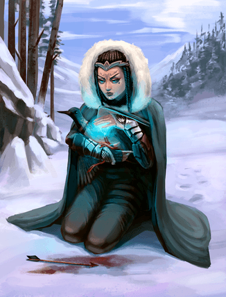 Tło arta 'Läúriell, Kukułka'