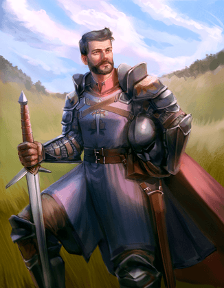 Tło arta 'Sir Wulfrith var Blackborne'