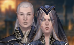Obrazek przedstawia wygląd starożytnych elfów Eldëvir