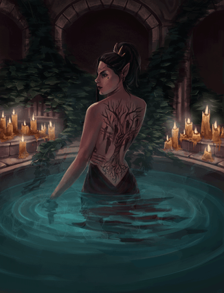 Tło arta 'Drzewo Wisielców'