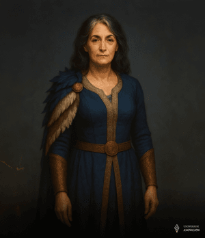 Obrazek przedstawia Lyanna var Langver z domu Crawforde, matkę Meredith