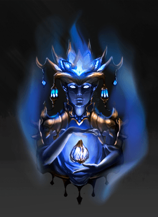 Tło arta 'Kamień Tronis Aether'nel'