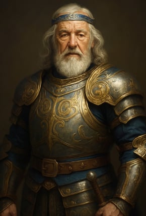 Obrazek przedstawia Hrabiego Lancela II var Langvera, męża Aethelwynn