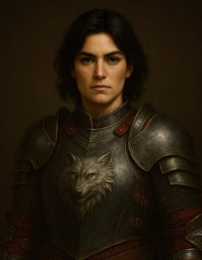 Obrazek przedstawia Verę var Langver z domu Alkon, pierwszą żonę Lancela